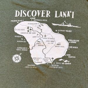 BUNDLE SALE Green Discover Lana'i Graphic T-Shirt